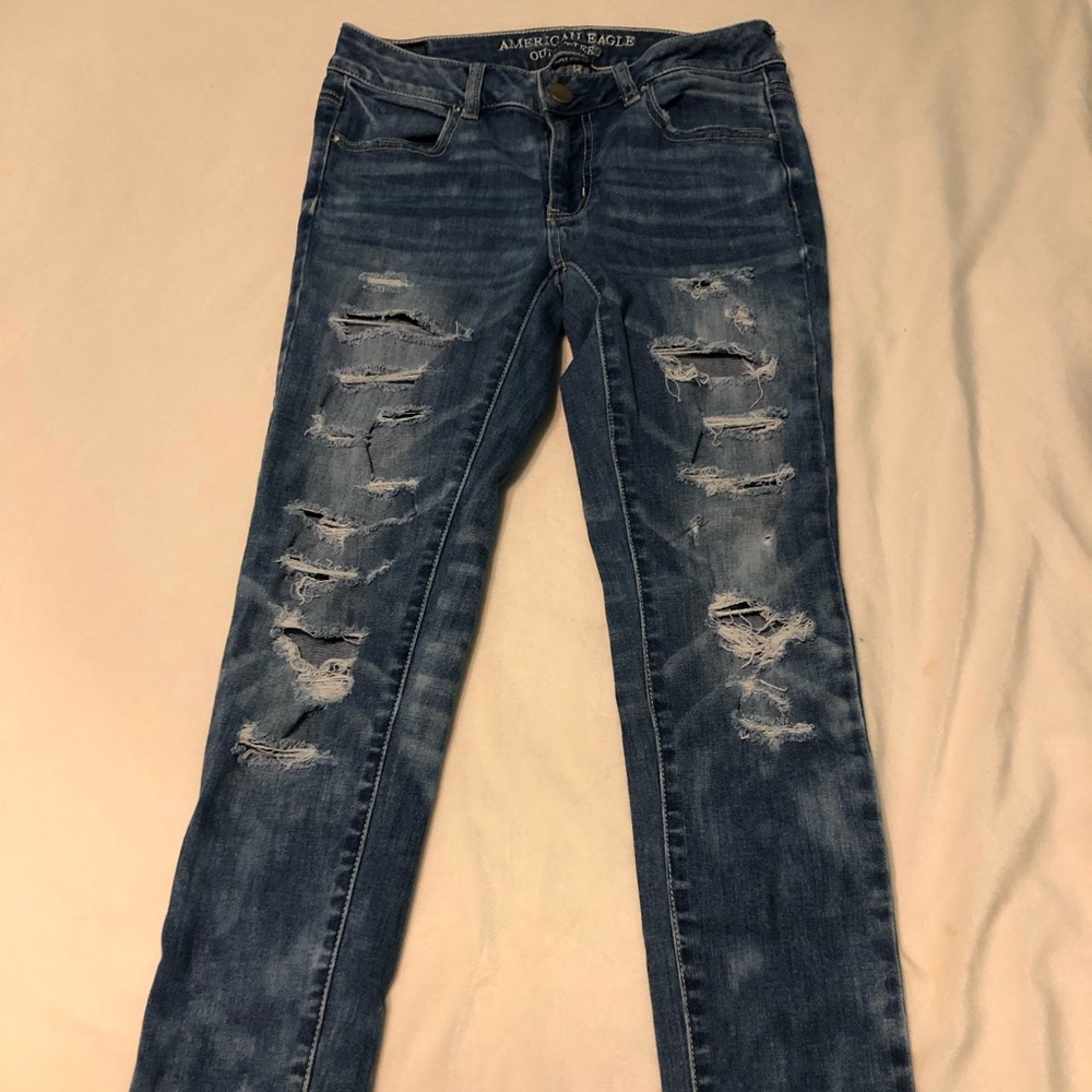 American Eagle ripped jeans